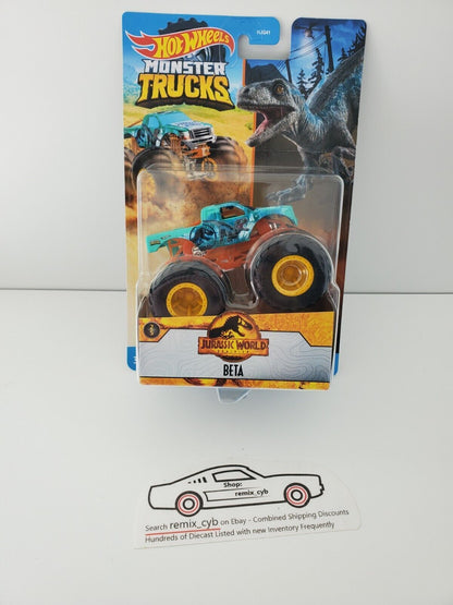 2022 Hot Wheels Jurassic World Beta Raptor Monster Truck