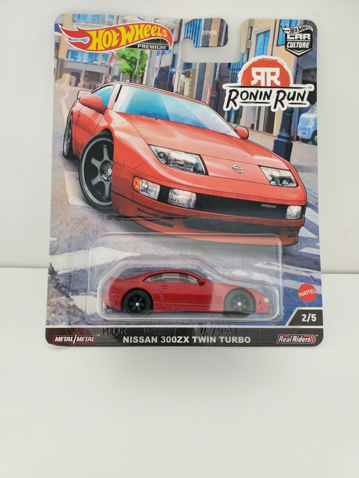 2022 Hot Wheels Nissan 300zx Twin Turbo - Red - Ronin Run Premium w/Real Riders