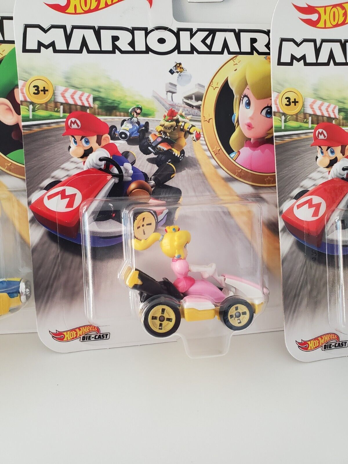 2018 Hot Wheels MarioKart - 5 Car Set - Mario, Luigi, Princess, Yoshi, Bowser