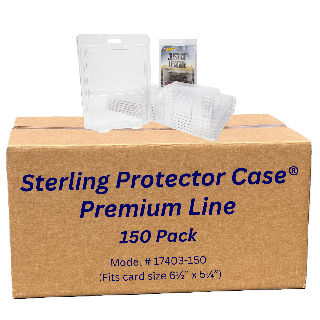 Sterling Protector Case Premium Line 150 Pack Wholesale - Fits Card Size 6.5” x 5.25”